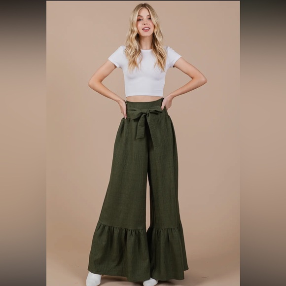 Boho Extra Wide Leg Pants - Picture 2 of 6